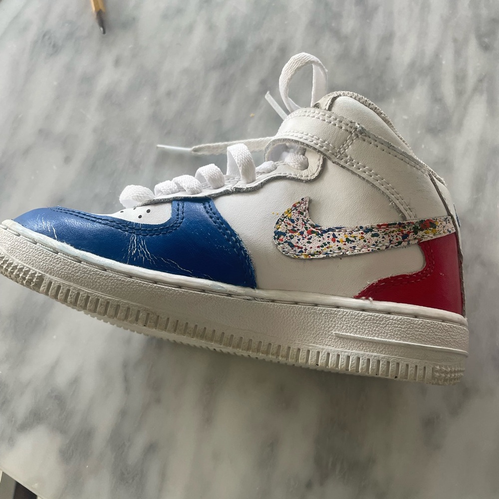 Custom Nike Air Force 1 High Tops - size 1 little kids